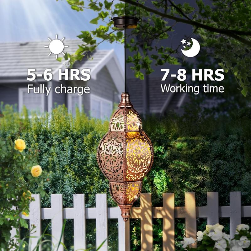 🌙Barockstil Hantverksmässig Utomhuslampa I Smidesjärn - Ipx44 Vattentät✨🎉
