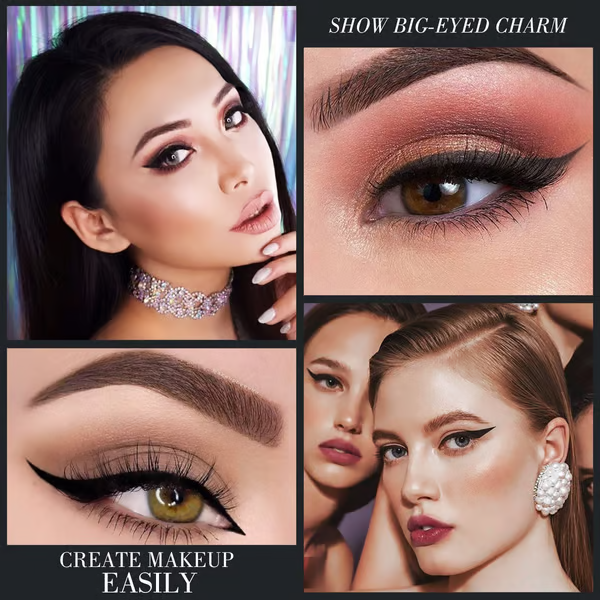 Naturlig svart, långvarig gel-eyeliner, vattentät, naturlig formula, säker och ofarlig, mild och lätt att ta bort.