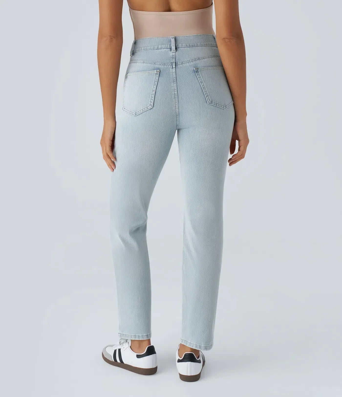 Elastische und bequeme Hose mit hoher Taille