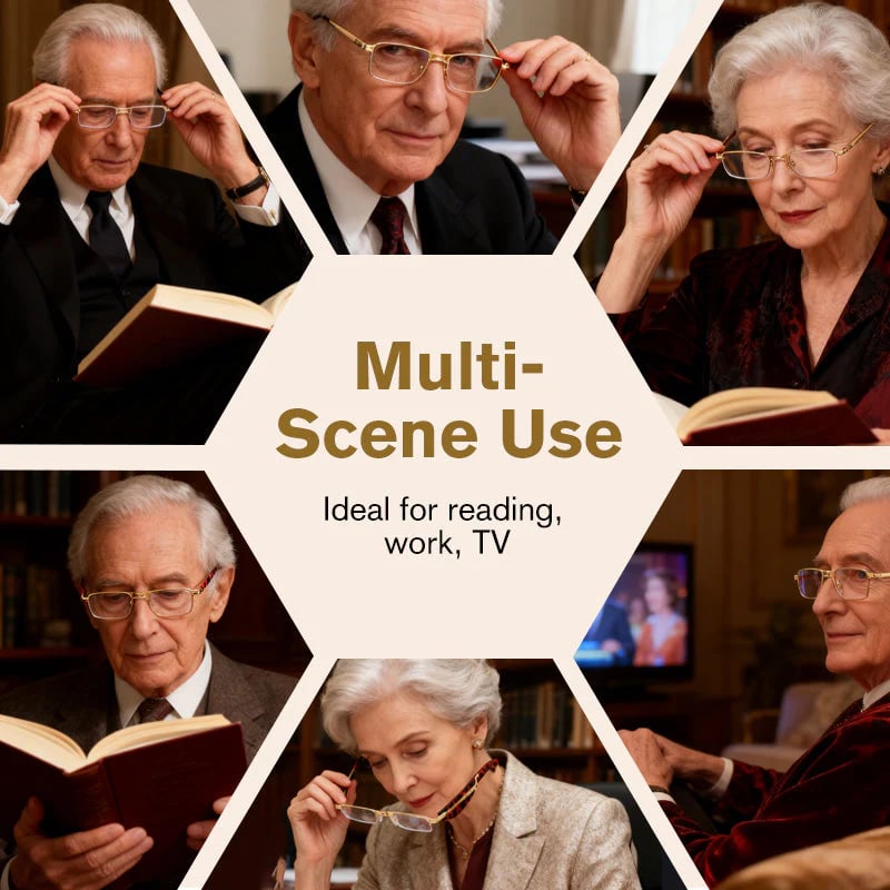 (🎁Sista dagen 49 % rabatt)👓Hopfällbara läsglasögon med blått ljusfilter och etu