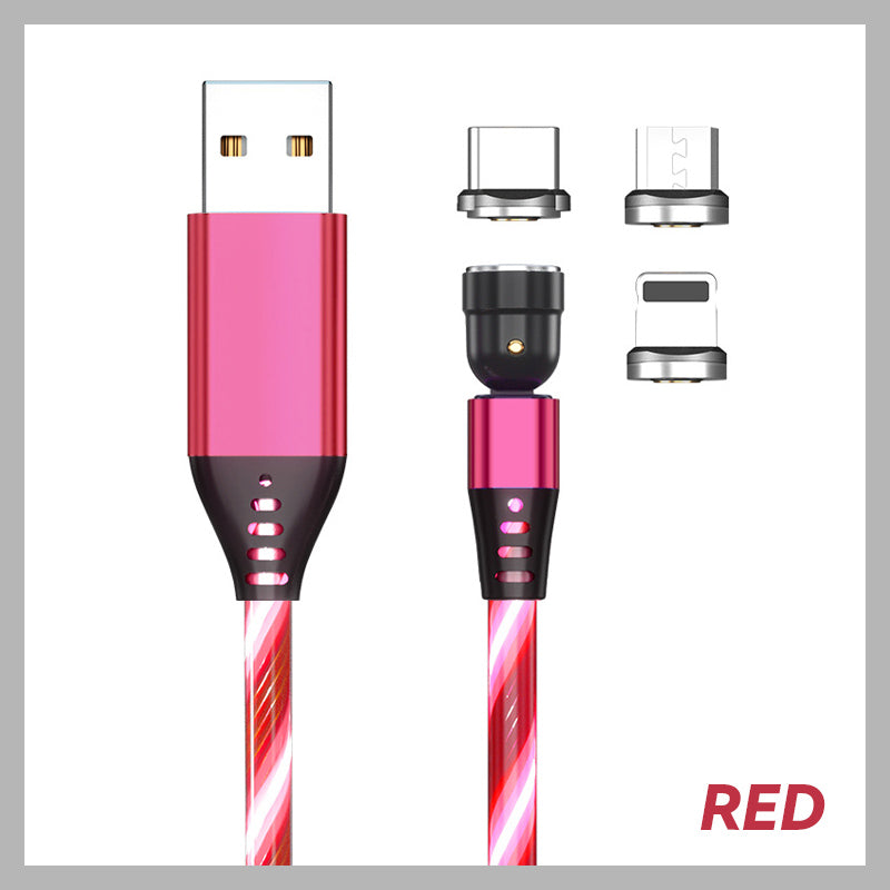3-in-1 rotierendes magnetisches Streamer-Datenkabel