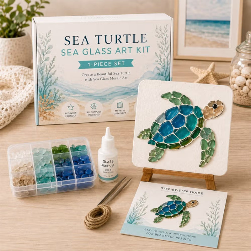 Sea Glass Art Kit – Create Stunning Mosaic Masterpiece