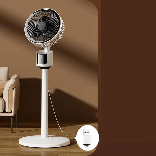 ❄️🔥USB-driven, tyst, energisparande piedestalfläkt med luftflöde🍃