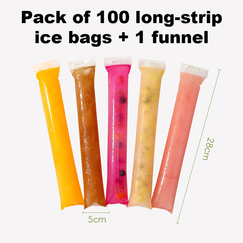 Engångspåsar för isglassar – Formar för hemlagade isglassar – Självförslutande påsar av livsmedelskvalitet