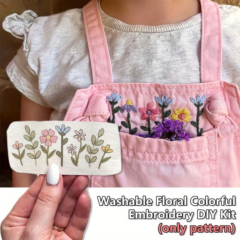 🌸Blommor Blommönster Broderimönster – Stick & Stitch för nybörjare