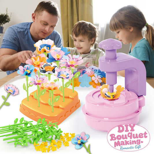 🌸 DIY-tygblombukettkit - Kreativt konsthantverk för barn 🌸