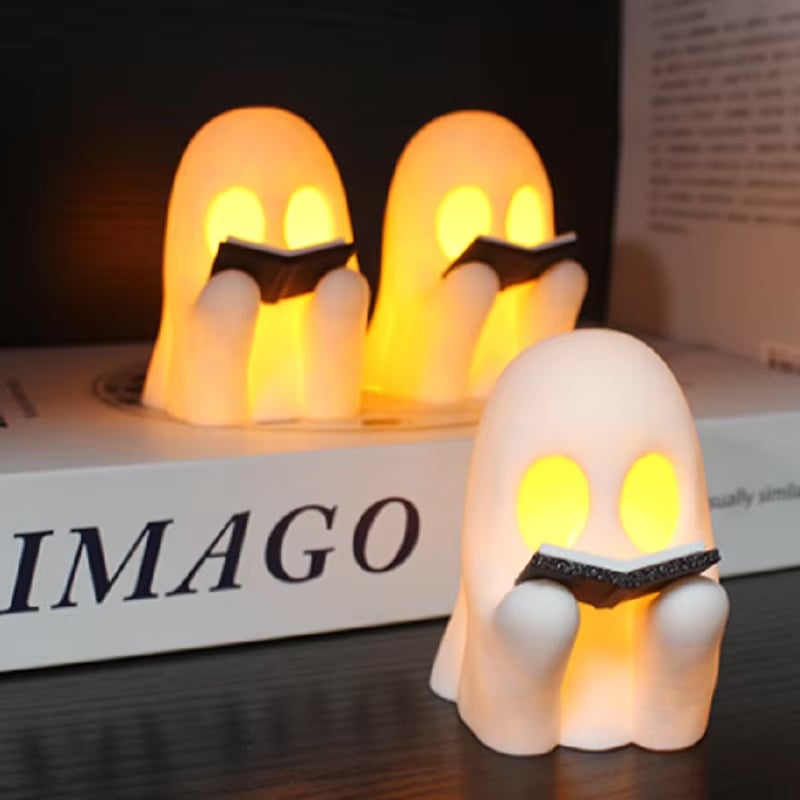 🔥Sista dagen 50% rabatt - 🔥Läsande spöke Halloween-dekoration