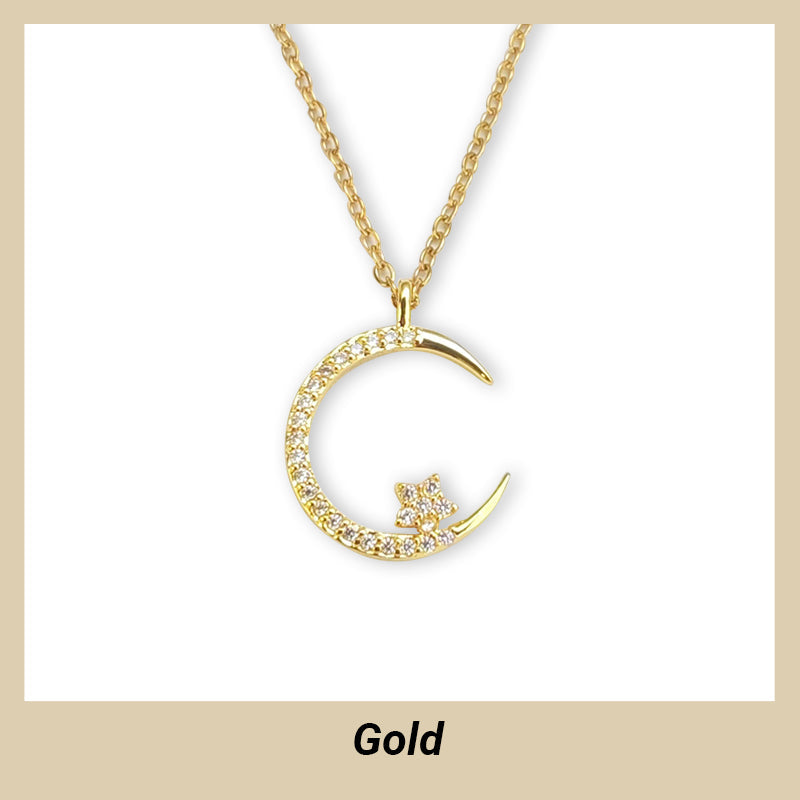 🎁 KÖP 1 FÅ 1 GRATIS! 🌙✨ Bright Night: Moon Star Necklace – Glow-in-the-Dark Elegance with Celestial Charm 💫🌌