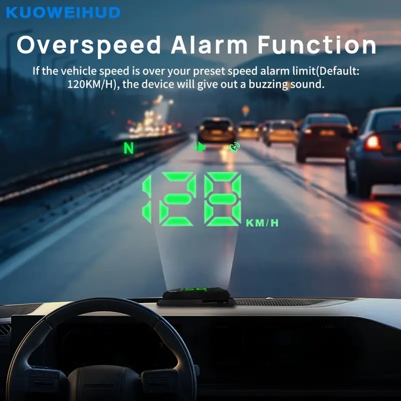 🔥🔥Head Up Display Bil GPS Digital hastighetsmätare