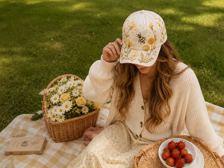 🔥Sista dagen – 50 % rabatt 🌸🌿 Garden Morning Cap