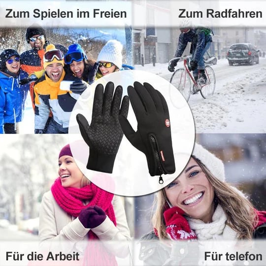 🔥Hot Sale 50 % rabatt🎉Unisex vattentäta vinterhandskar med pekskärm