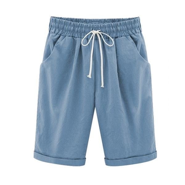 Resår i midjan, avslappnade och bekväma sommarshorts