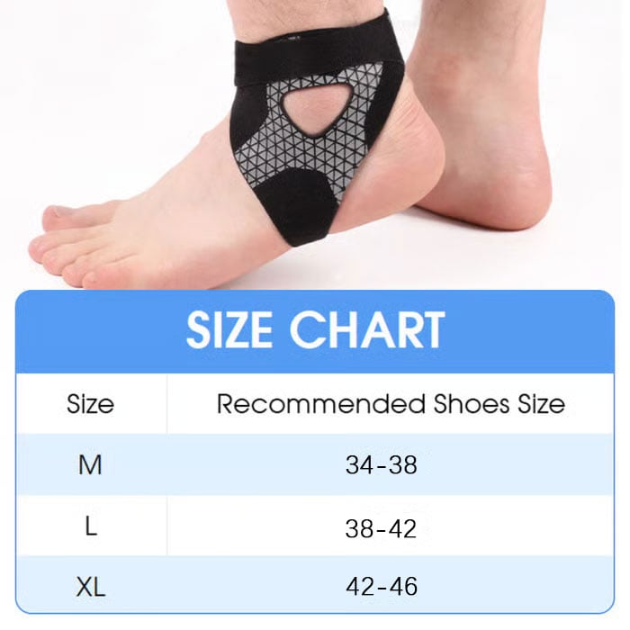 ⏳50 % rabatt idag ⏰ Justerbart elastiskt fotledsstöd 🦶 Bekvämt stöd för sport, promenader och vardagsbruk