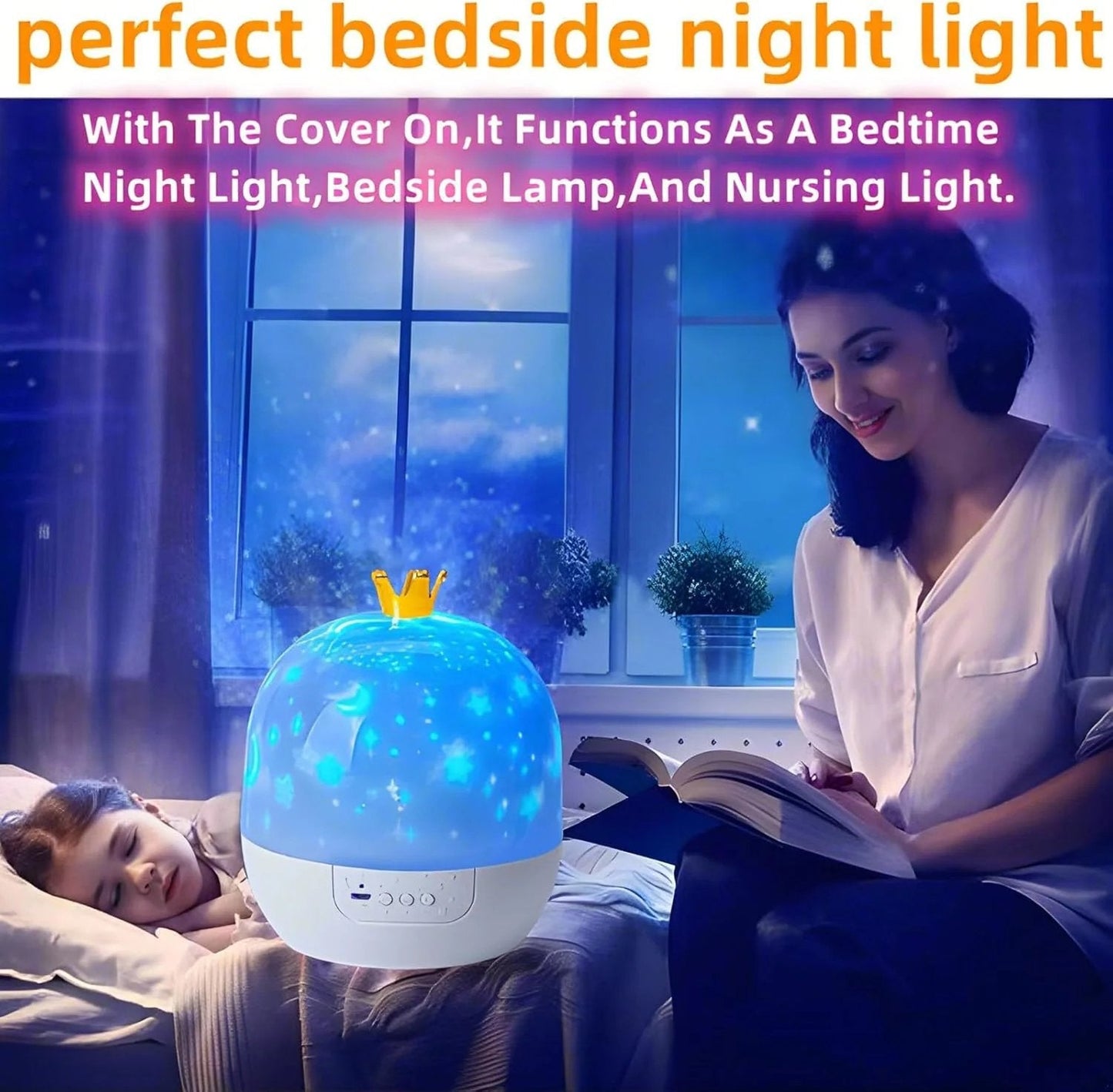 Drömsk Stjärnhimmel Musikdosa Projektorlampa