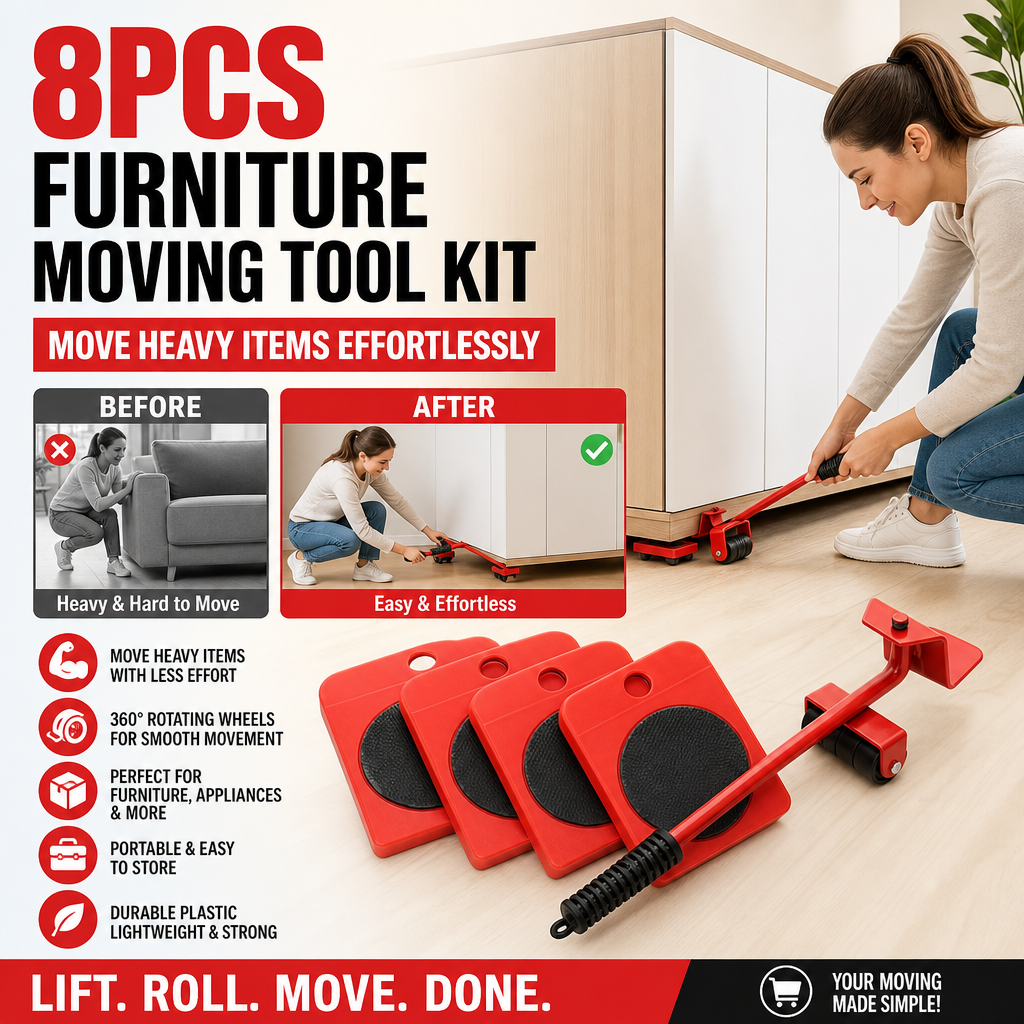 🏠 LIMITED-TIME 50% OFF! ⚡ Furniture Lifter Sliders – Labor‑Saving, Sturdy, Practical ✅