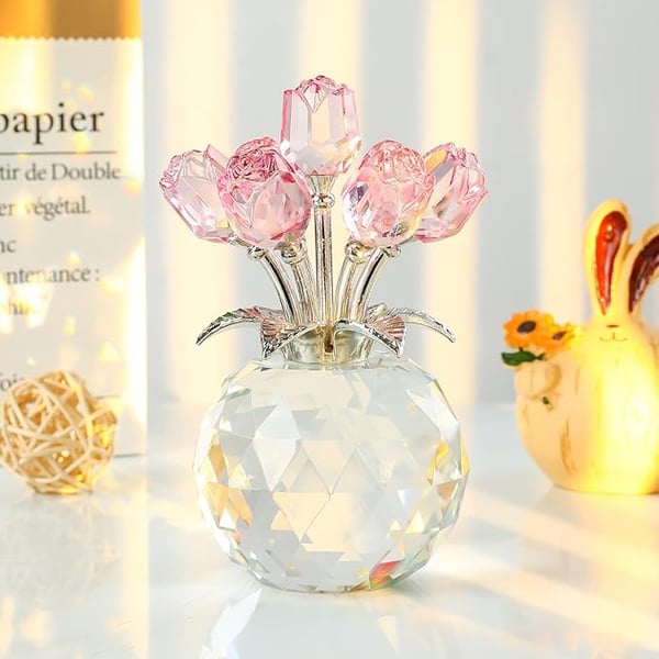 🌈✨ Kristallrosblommor - Kreativ heminredning ✨🌈