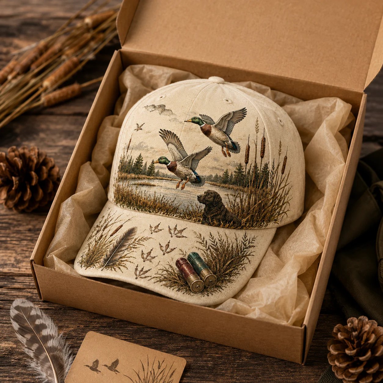 💥SPECIALERBJUDANDE 50 % RABATT –🦆 WILD & READY-MÖSSA FÖR ANKJAKT – 100 % BOMULL
