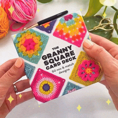 [50 miks og match design]The Granny Square Card Deck/The Granny Square Card Deck,Stickmönsteruppsättning
