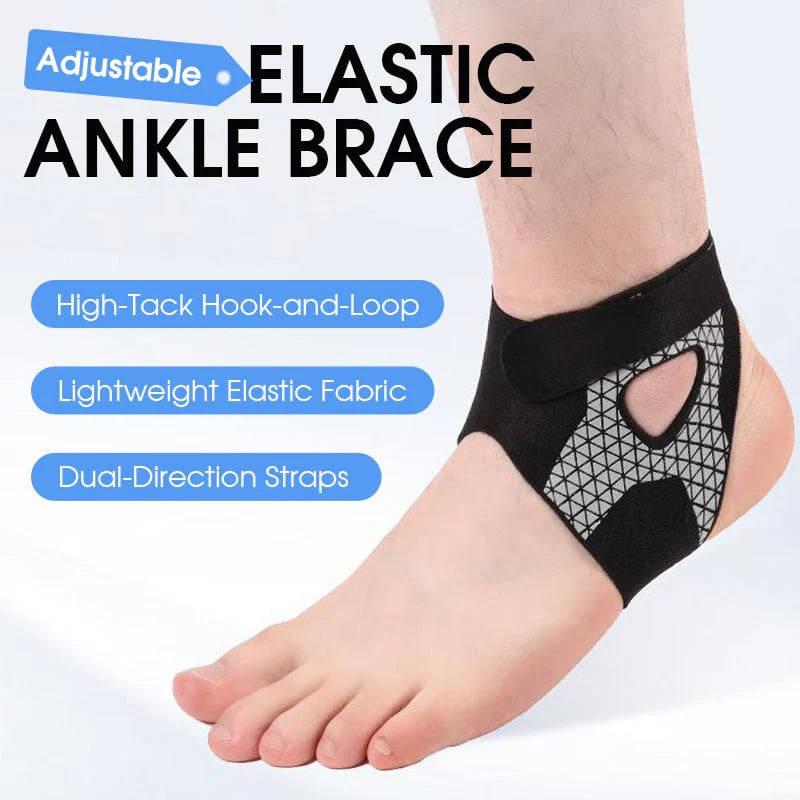⏳50 % rabatt idag ⏰ Justerbart elastiskt fotledsstöd 🦶 Bekvämt stöd för sport, promenader och vardagsbruk