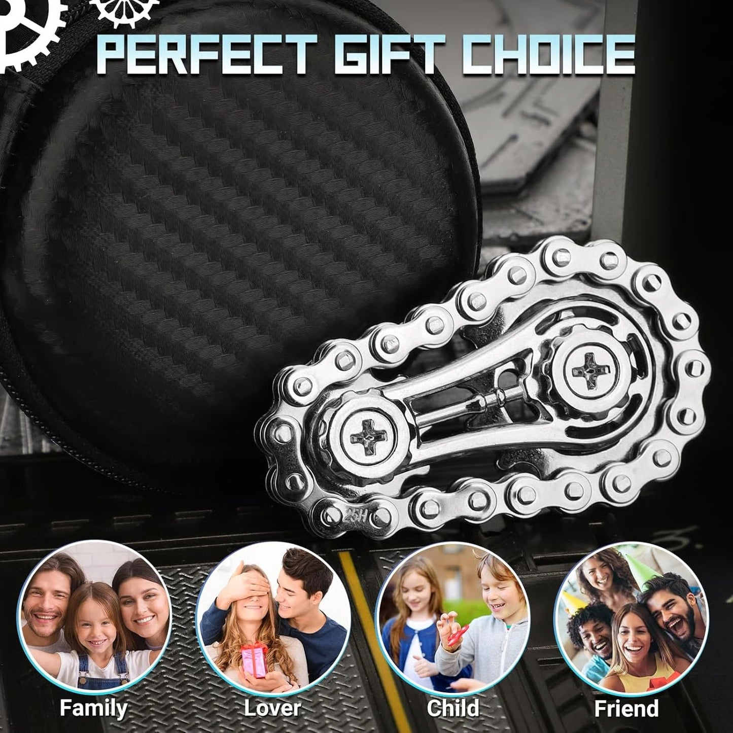 Slitstark Top Gear Gyro-fidgetleksak Med Finger - perfekt present till tonåringar och vuxna