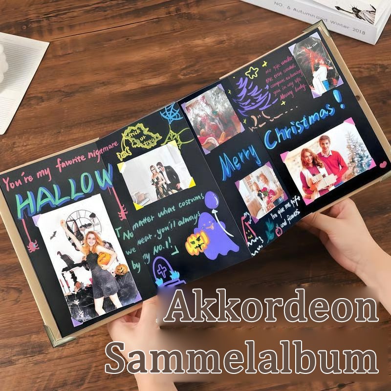 ✨Minnesbevararen: 230 cm hopfällbart scrapbookalbum 📚
