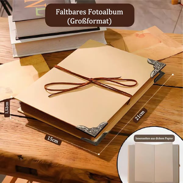 ✨Minnesbevararen: 230 cm hopfällbart scrapbookalbum 📚