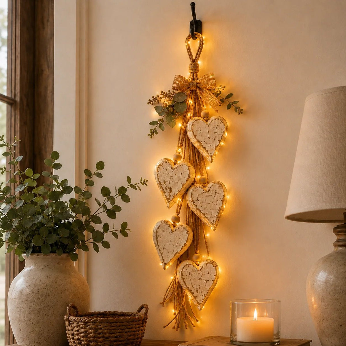 🍂🤎Wall decoration: Heart to hang up