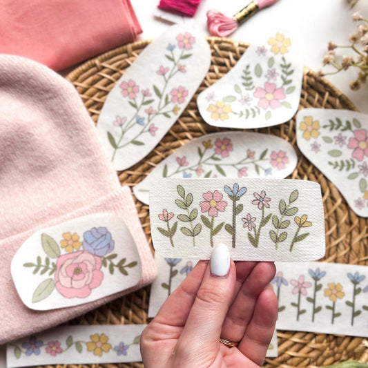 🌸Blommor Blommönster Broderimönster – Stick & Stitch för nybörjare
