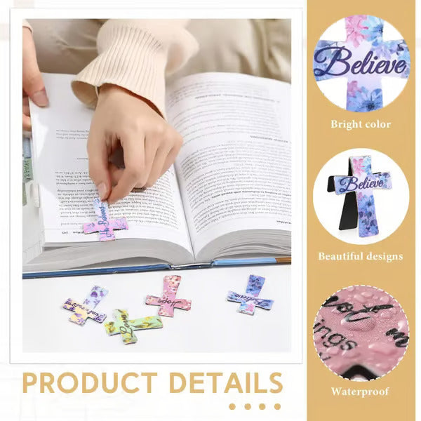 📖magnetiska korsbokmärken - perfekt present för bibelstudier, lärare och studenter 🌸✝️