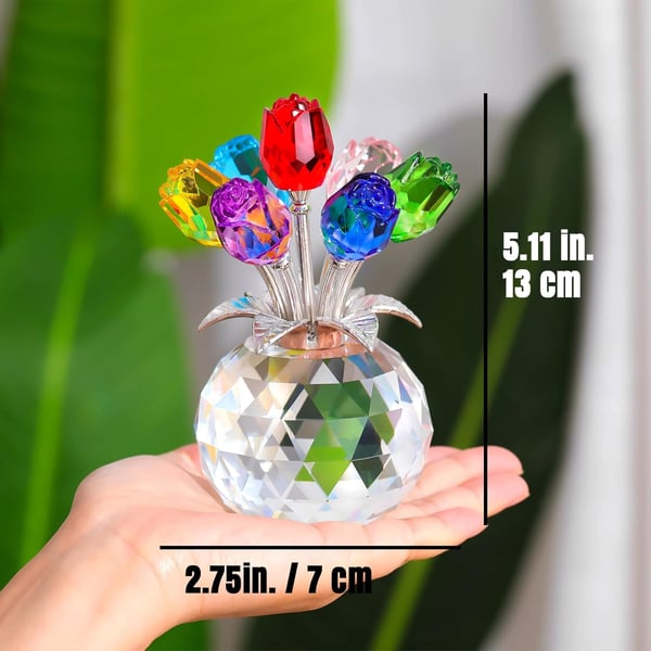🌈✨ Kristallrosblommor - Kreativ heminredning ✨🌈