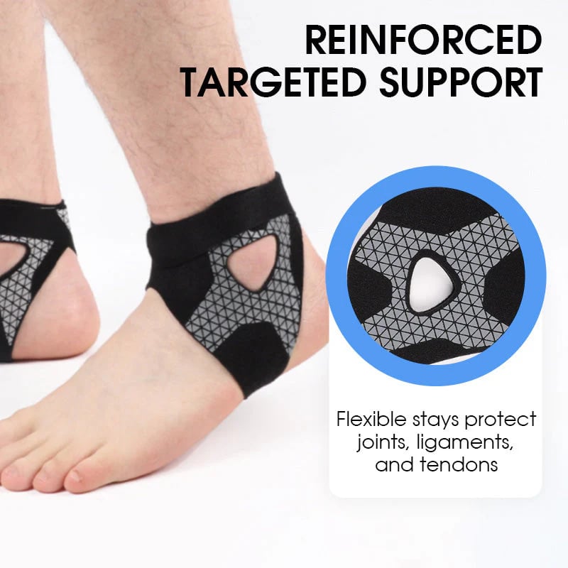 ⏳50 % rabatt idag ⏰ Justerbart elastiskt fotledsstöd 🦶 Bekvämt stöd för sport, promenader och vardagsbruk