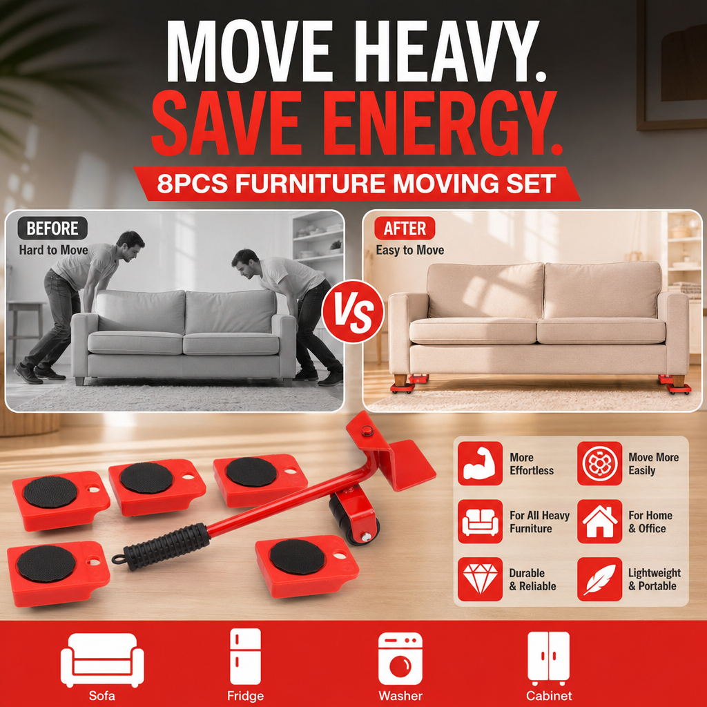 🏠 LIMITED-TIME 50% OFF! ⚡ Furniture Lifter Sliders – Labor‑Saving, Sturdy, Practical ✅