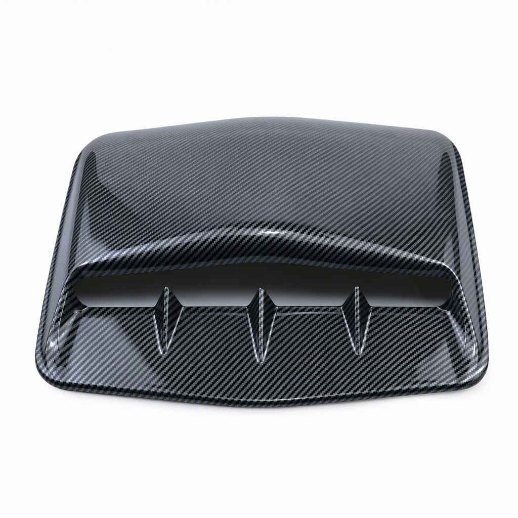 Car Hood Decorative Air Vent Sticker Adhesive Fake Intake Scoop Bonnet Trim Shark Gill Style