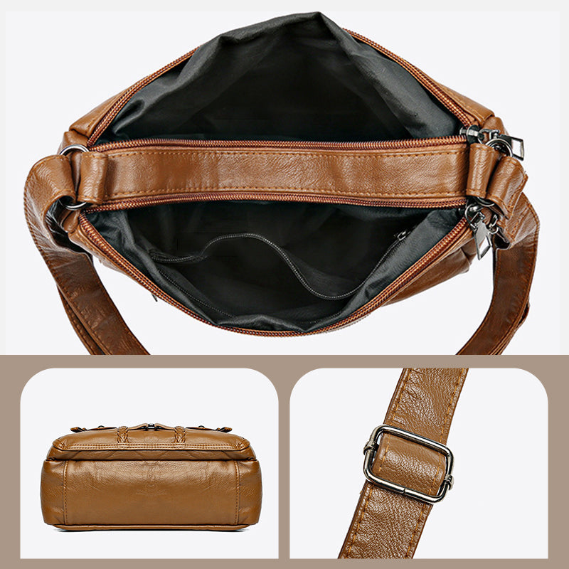 Vintage weiche PU-Ledertasche für Frauen