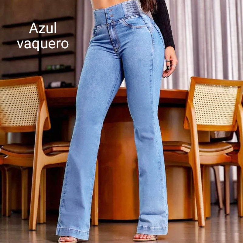 💕Vårnyhet👖Stretchiga jeans med hög midja
