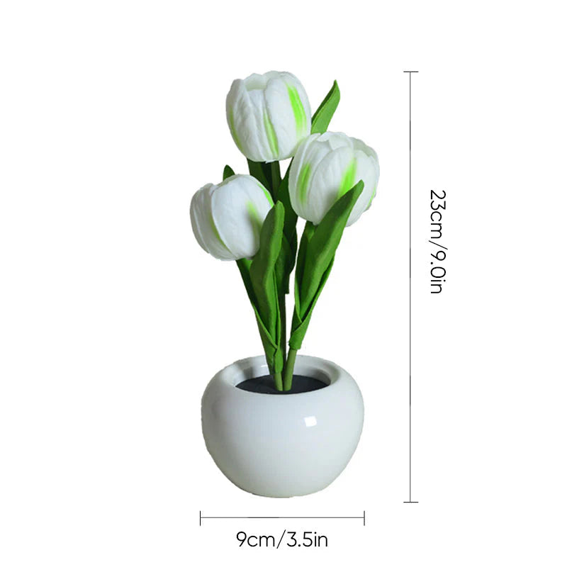 LED Tulpan Nattlampa Blomsterbordslampa🌷