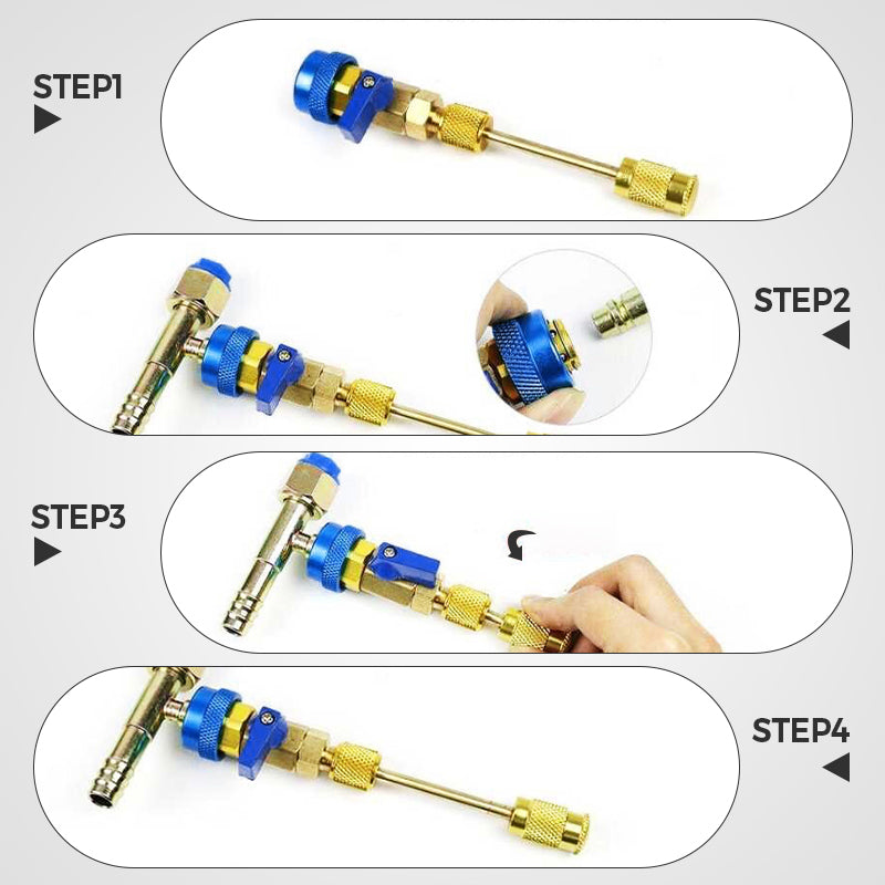 R134a ventilkärna nål för bilar Verktyg för snabb byte och borttagning