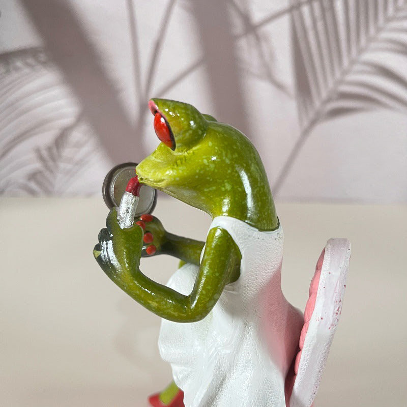 Inomhus- och Utomhusprydnad I Form Av En Groda