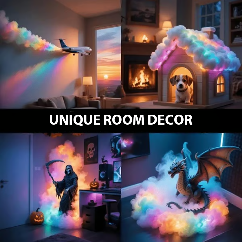 ⏳Begränsat erbjudande⏰DIY-belysning "Åskmoln" med LED och USB-strömförsörjning🌈☁️