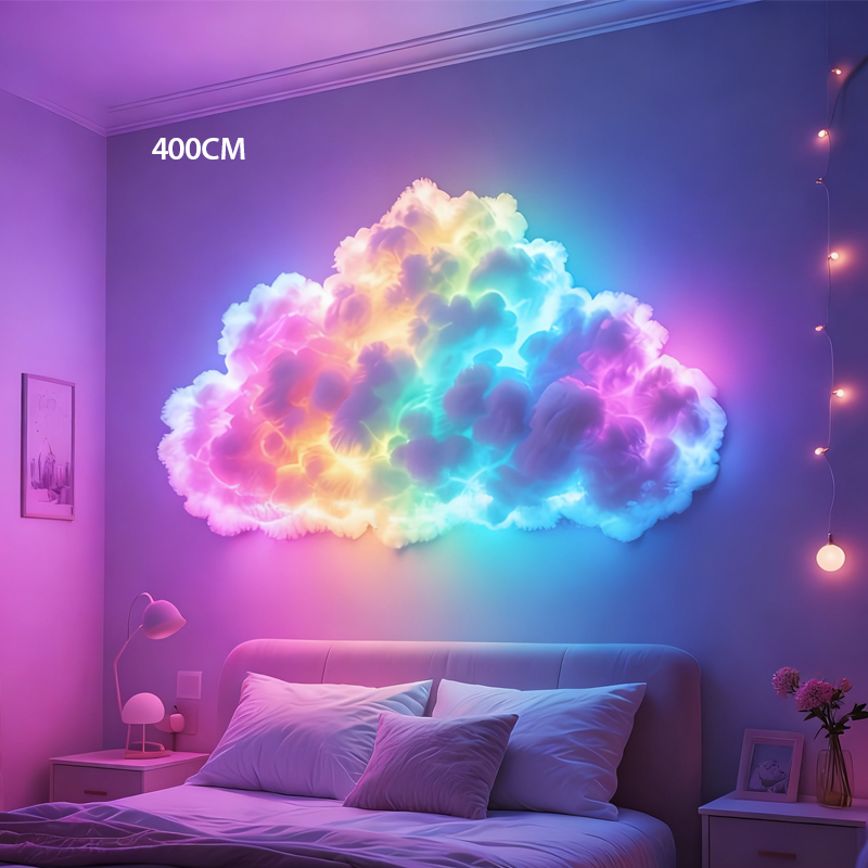 ⏳Begränsat erbjudande⏰DIY-belysning "Åskmoln" med LED och USB-strömförsörjning🌈☁️
