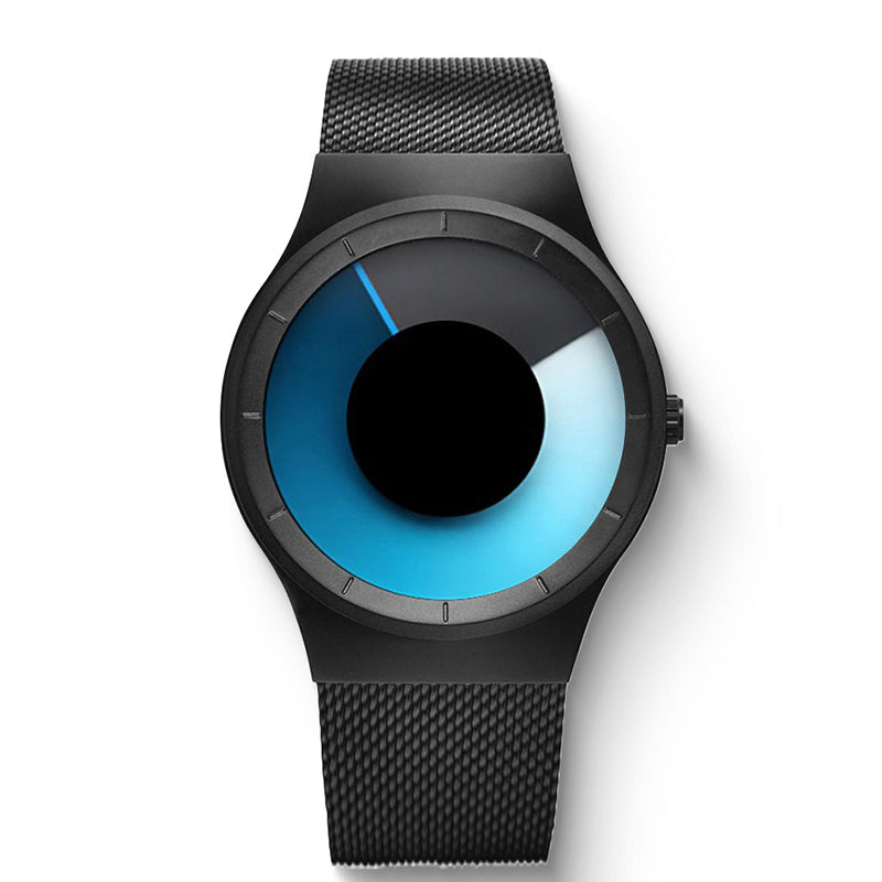 ⌚ BEGRÄNSAD TID: 50 % RABATT! ✨ Handlöst kvartsur för män – minimalistiskt, vattentätt till 30 meter, armband i stål 🌀