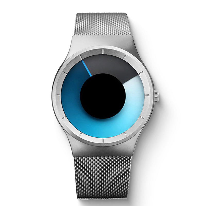 ⌚ BEGRÄNSAD TID: 50 % RABATT! ✨ Handlöst kvartsur för män – minimalistiskt, vattentätt till 30 meter, armband i stål 🌀
