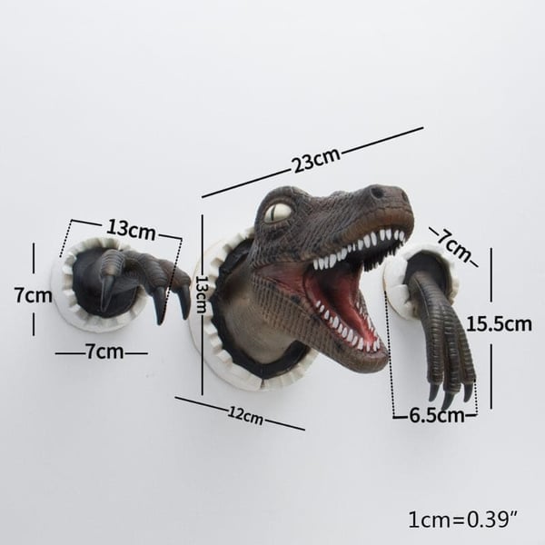 🎉3D-väggdekoration med dinosaurier🦖