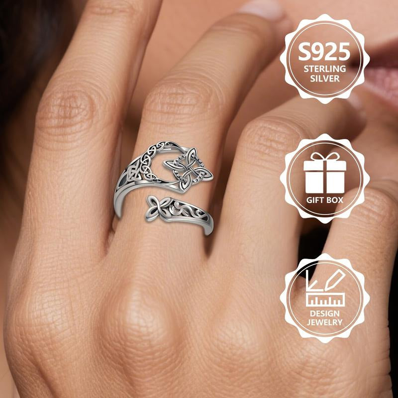 Keltisk treenighetsring – Vintagering i mystisk stil 🔮✨