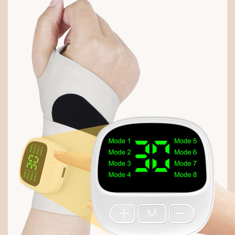 🌿 50% OFF NOW ✨ Rechargeable Wrist Massager — 8 Modes & 30 Levels 💆‍♀️