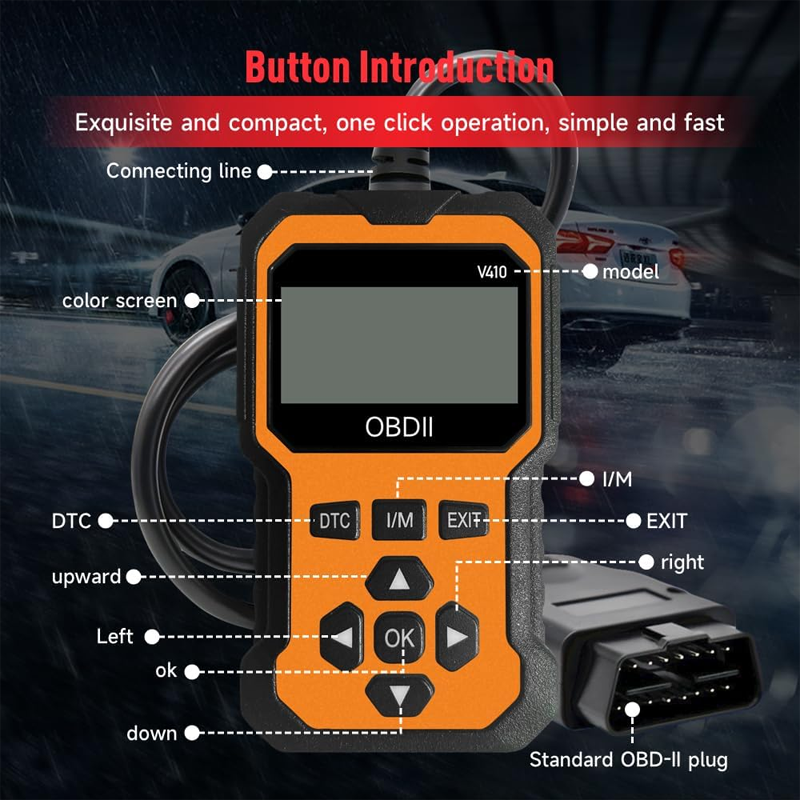 🔧🚗Professionell OBD2-skanner – Fullständig diagnostik, radera koder med ett klick och flerspråkig! 📊💡