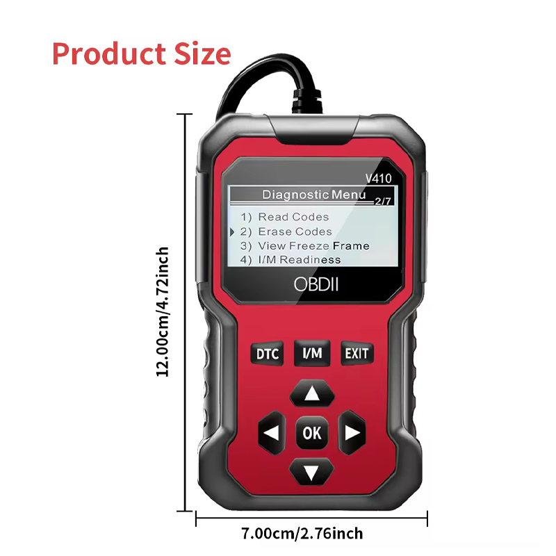 🔧🚗Professionell OBD2-skanner – Fullständig diagnostik, radera koder med ett klick och flerspråkig! 📊💡