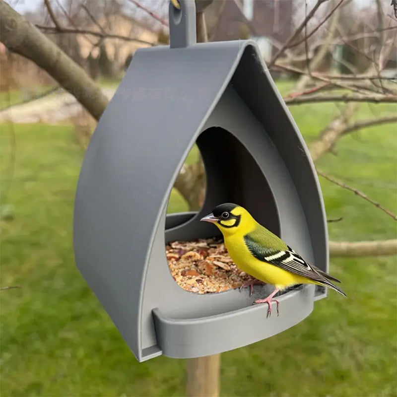 📢📢50 %  RABATT !! ⏰Hängande fågelmatare för trädgården med tak🐦