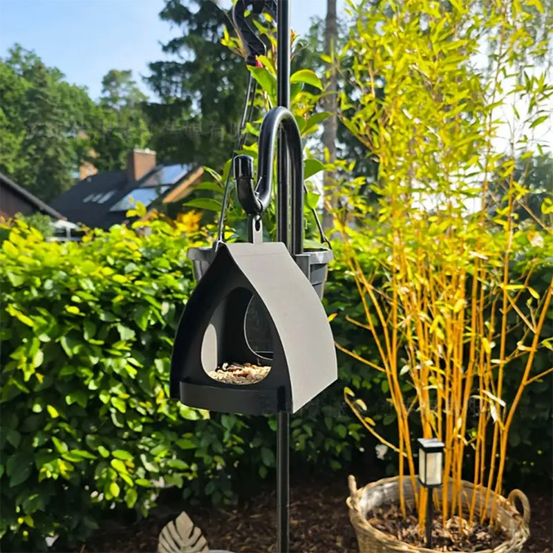 📢📢50 %  RABATT !! ⏰Hängande fågelmatare för trädgården med tak🐦