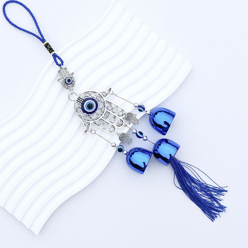 🔮50 % RABATT! ✨ Nazar Amulet Wind Chime – Autentiskt skydd, lugnande klockor och andlig symbolik för hemmet eller som present 🌬️